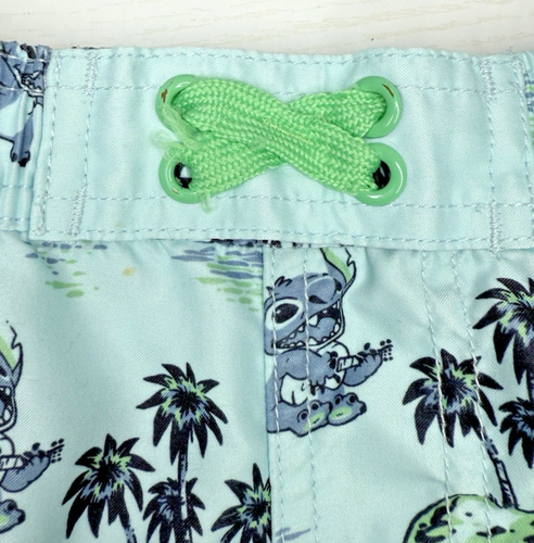 DISNEY STORE STITCH BOYS YOUTH 5 / 6 SWIM TRUNKS PALM TREES - Picture 7 of 7