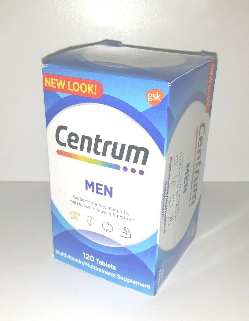Brand NEW Centrum Men Multivitamin Multimineral Supplement 120 Tablets 06/2023