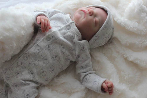 New Realistic Lifelike Adorable Newborn Baby Boy Partial Silicone Luxe Brace