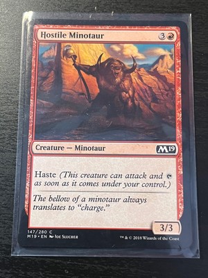 MTG CORE SET 2019 - Hostile Minotaur M19 147 C