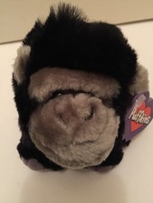 NWT Puffkins '' MAX '' the GORILLA Beanbag Plush Animal Zoo Swibco 1997