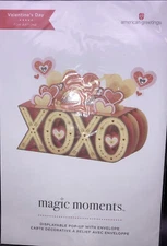 American Greetings Magic Moments Pop-Up Valentine's Day Card "XOXO Display Card