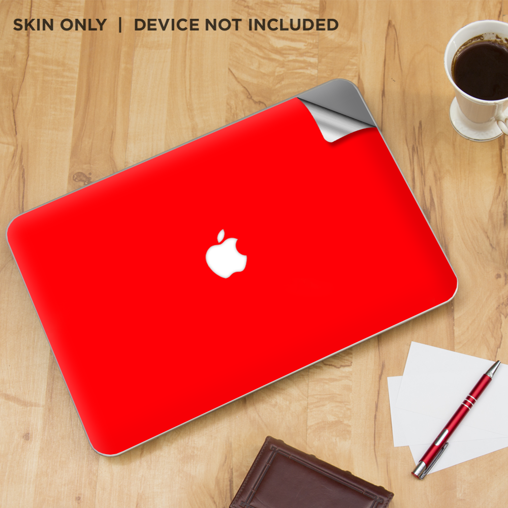 Skin Wrap for MacBook Pro 15 inch Retina, Solid Red color