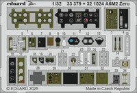 MW22 Eduard 33379 A6M2 Zero 1/32 Zoom Set For Tamiya