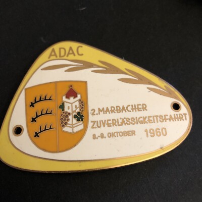 Rare !!!!! ADAC grill badge 1960 Zuverlassigkeitsgahrt