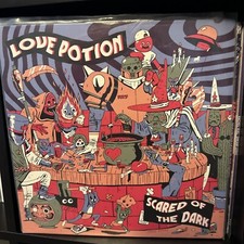 Love Potion - Scared Of The Dark Hot Pink Vinyl Record- Electronic
