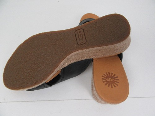 New UGG Australia Womens Espadrille Wedge, Black, Size 8.5 M - 第 5/5 張圖片