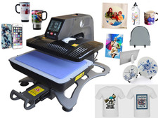 Auto Open Pneumatic 3D Sublimation Heat Press Machine T shirts Pillowcase Gift