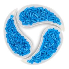 Blue empty gelatin capsules -Size 0 - 1000 pieces  500 capsules