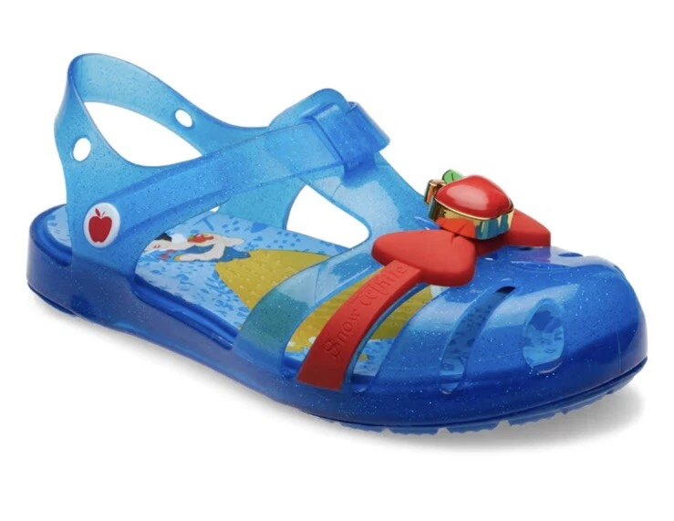 NUEVO CON ETIQUETAS SANDALIAS ISABELLA CROCS DISNEY BLANCO COMO LA NIEVE PARA NIÑOS PEQUEÑOS Foto 2 de 3