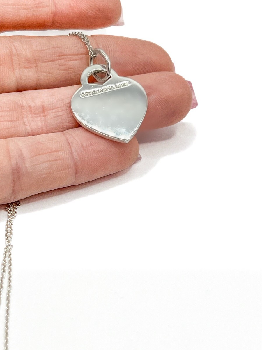 Tiffany & Co. Tiffany Notes I Love You Heart Tag Necklace- 925