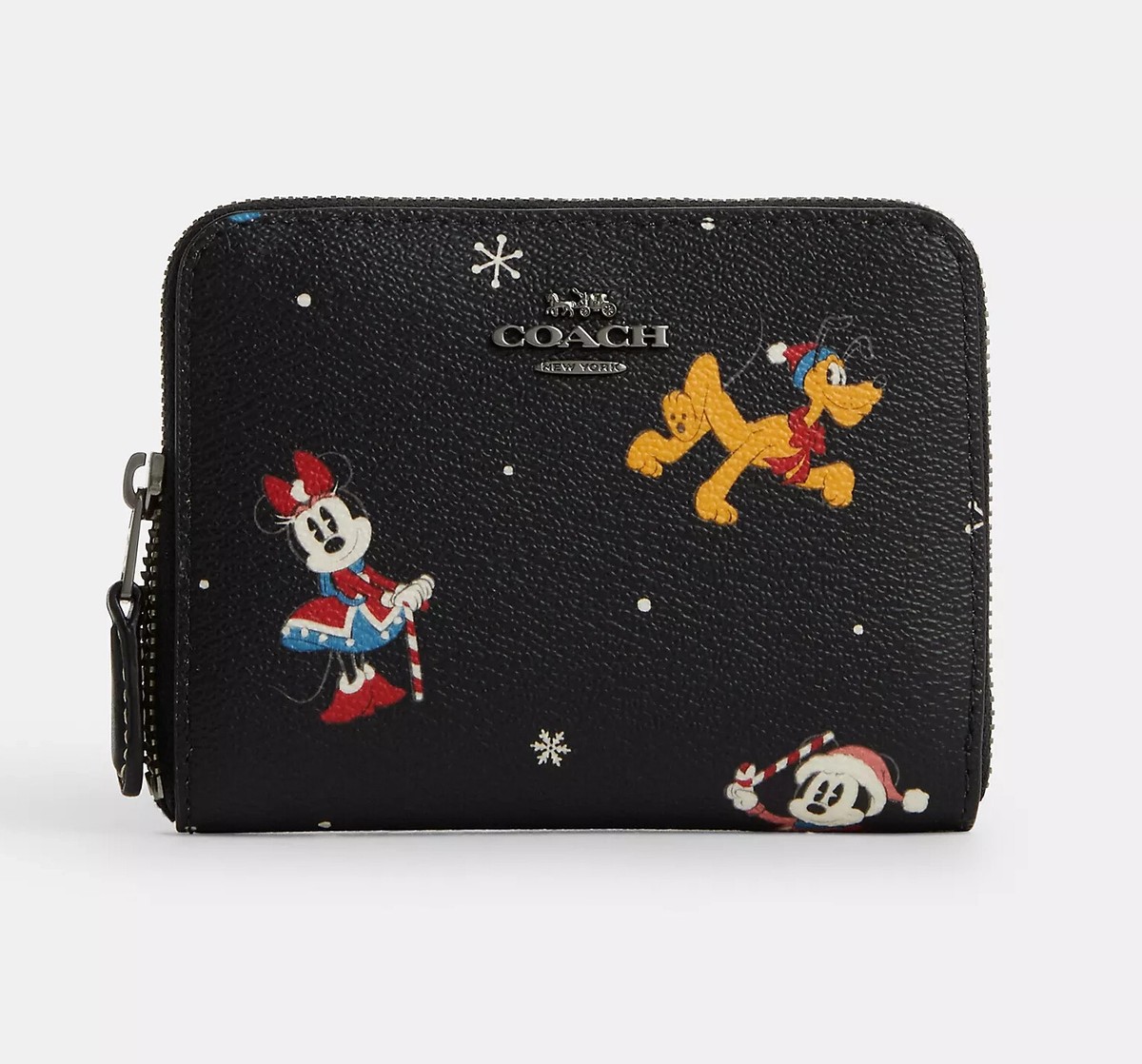 ★COACH x Disney★完売限定コラボ★Small Zip Around Wallet★ NWT Disney X Coach Small Zip Around Wallet With Holiday