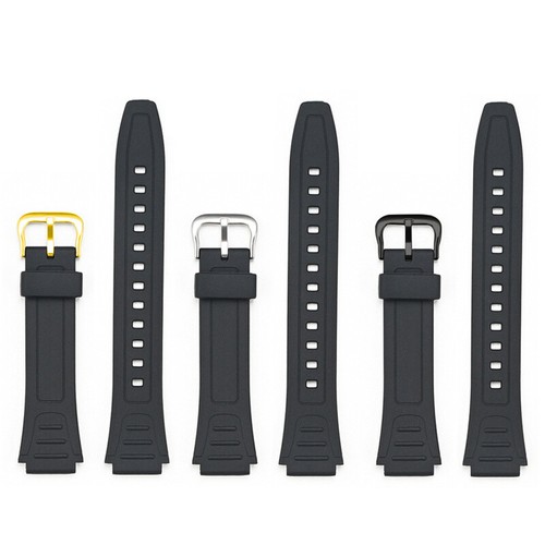 For Casio W-800H F-91 W-218H Watch Band Replacement Black Strap 18MM Watchband