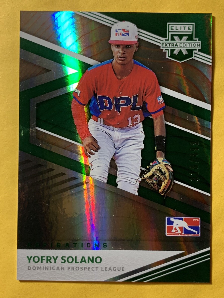 2020 PANINI ELITE EXTRA EDITION BASEBALL YOFRY SOLANO DOMINICAN PROSPECT  318/499