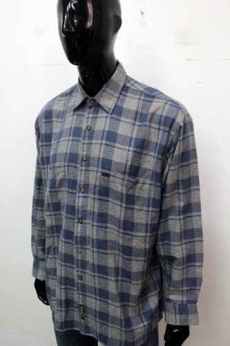 Timberland Uomo Taglia L Camicia Chemise Shirt Manica Lunga Cotone Multicolore - Foto 8 di 12
