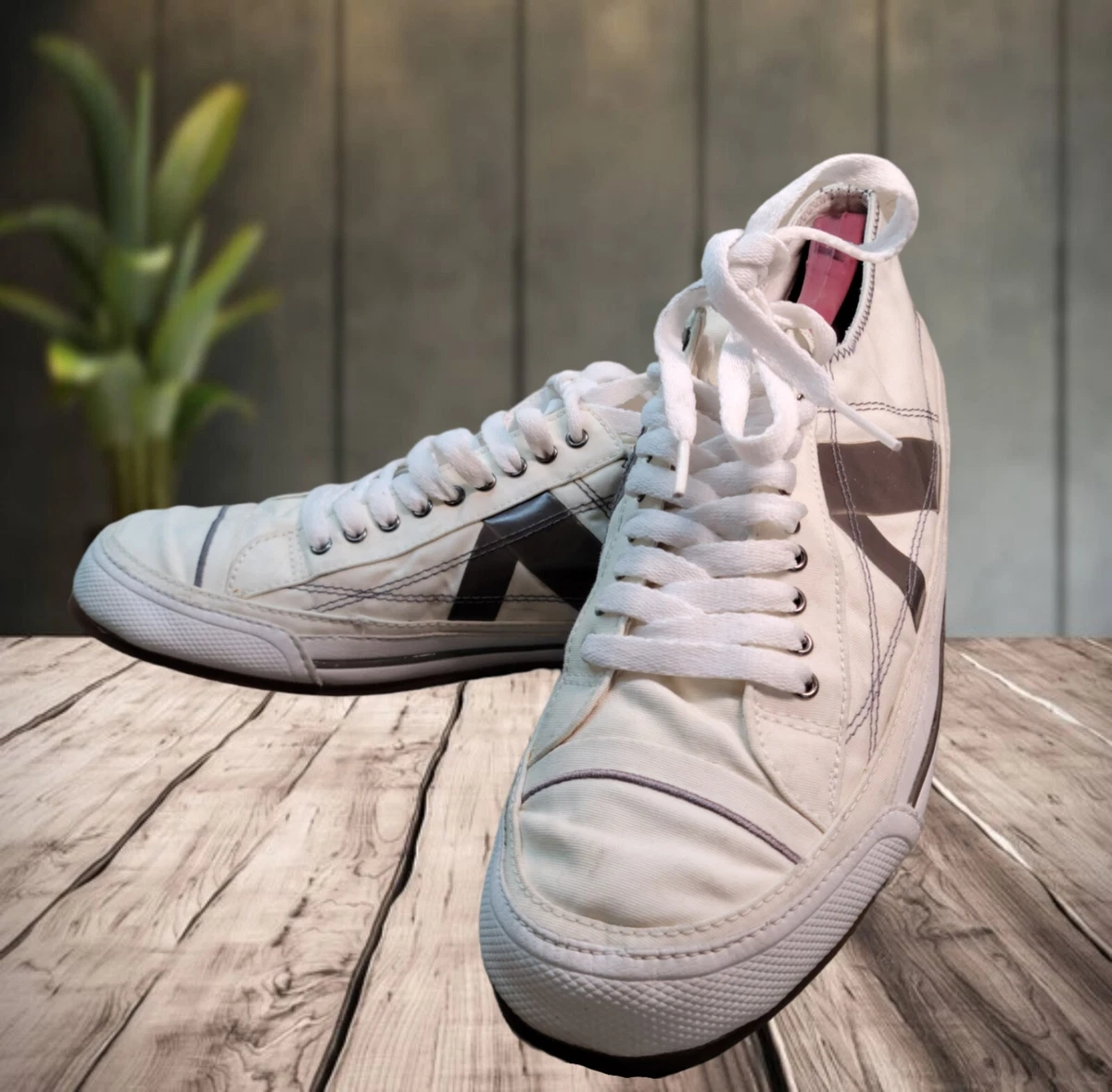 Vintage PF Flyers 6137424 Beige Low Top Canvas Sneakers Men s