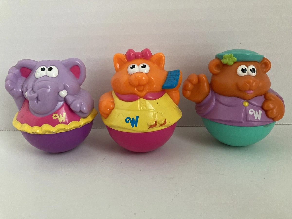 Lot of 3 Hasbro Playskool Weeble Wobbles eBay