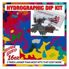 Hydrographic dip kit Colored Multi Duck Camouflage Camo hydro dip dipping 16oz
