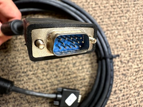 VGA Monitor Cable Male To Male, Heavy Duty Shielded, 30ft - Picture 3 of 3