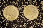 Lot Of 2 Single 1 Oz .999 Beautiful Pure Silver Buffalo Rounds In A+ Shape!!!