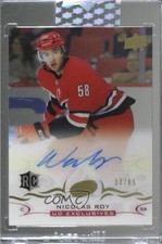 2018-19 Upper Deck Clear Cut Rookies UD Exclusives 33/65 Nicolas Roy Auto r7d