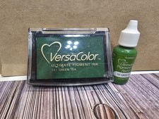 Versa Color Ultimate Pigment Ink Pad  REFILL- GREEN TEA