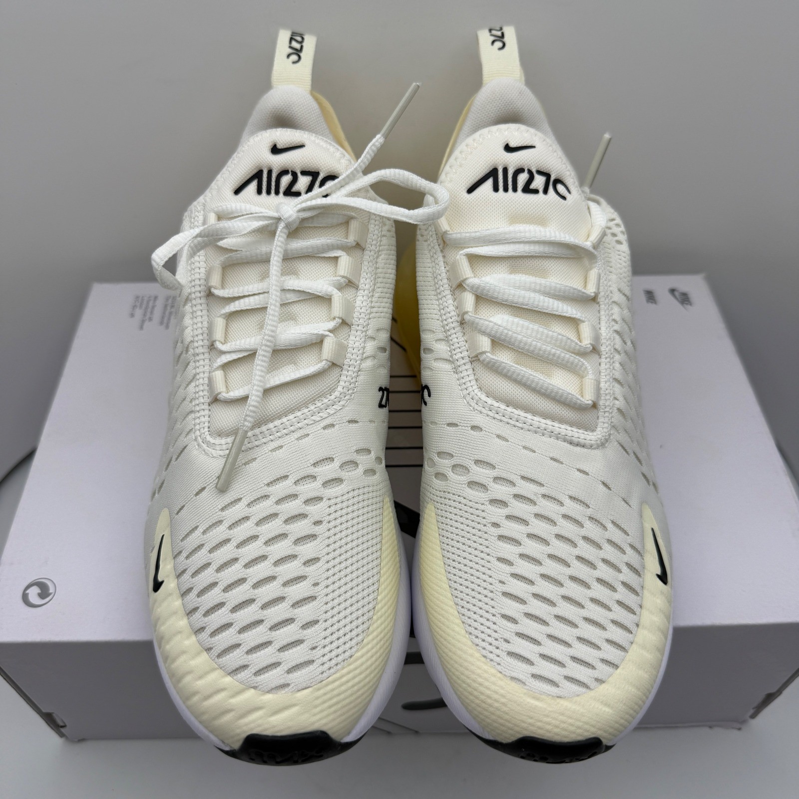 Nike Air Max 270 Womens Size 8 Sail Black Coconut Milk AH6789 Athletic Shoes thumbnail 2