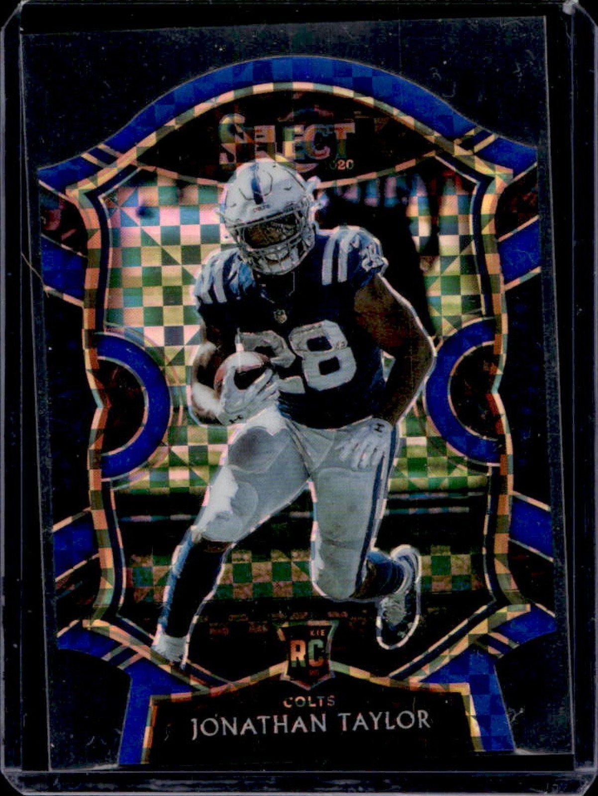 2020 Select Jonathan Taylor RC Blue Prizm Die Cut Concourse #53 Colts