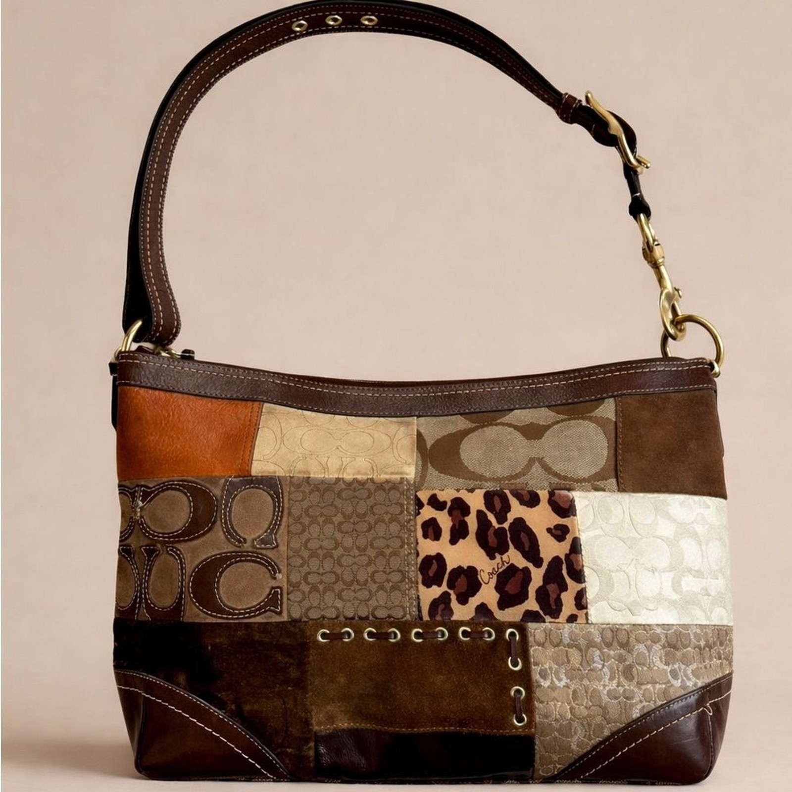 Coach limited edition patchwork shoulder bag - RARE