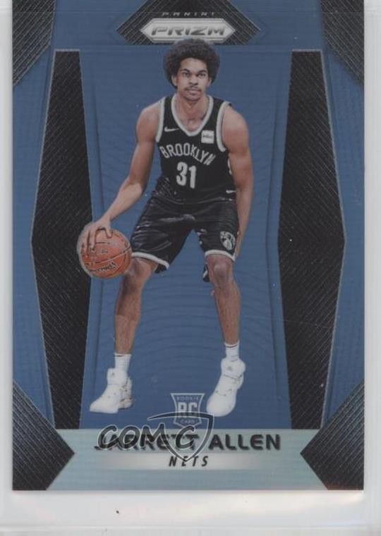 2017-18 Panini Prizm Blue Prizm 100/199 Jarrett Allen #154 mx0