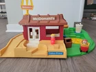 Vintage 1989 McDonald's Restaurant Playset Fisher-Price Little People Toy #2552