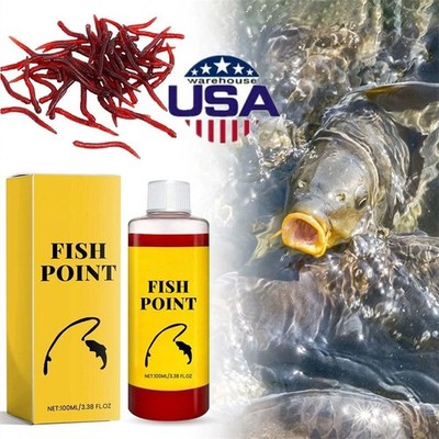 Fish Point Concentrated Red Worm Liquid Fish Attractant for Trout & Panfish