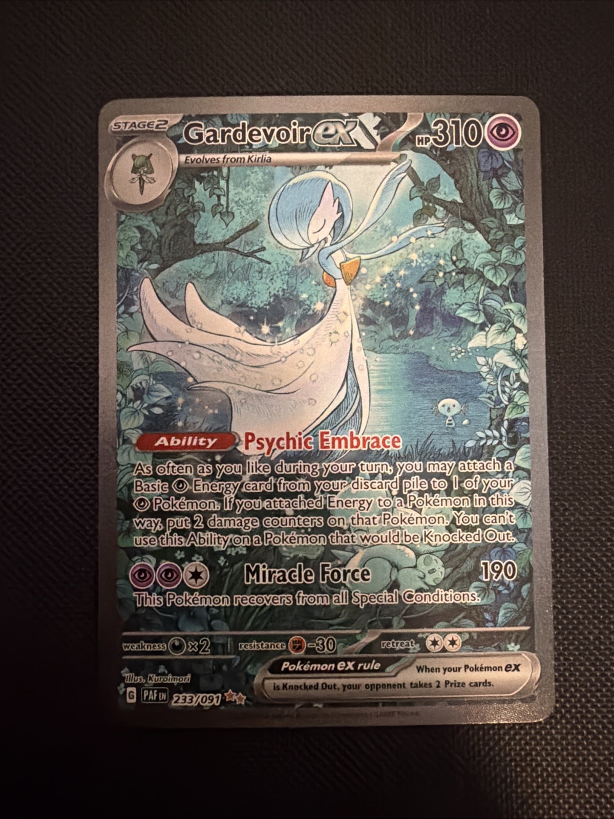 Gardevoir ex 233/091 SV: Paldean Fates Holo