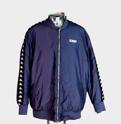 Kappa Blue Flight Bomber Puffer Men's Jacket Coat XXL