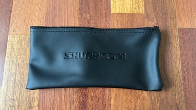 Original Shure Beta Reißverschluss Leder Mikrofon Schutztasche/Beutel