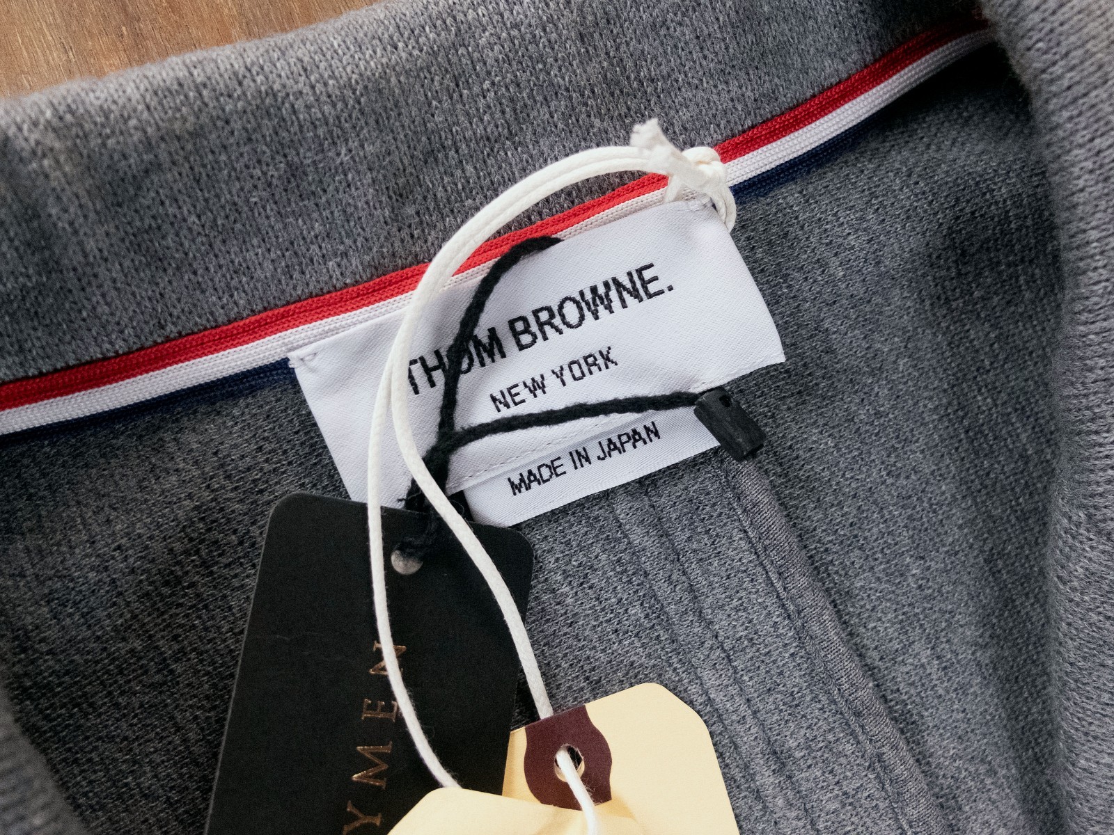 (NO CUSTOMS TAX) THOM BROWNE gray double face knit cotton Sack jacket Medium image 6