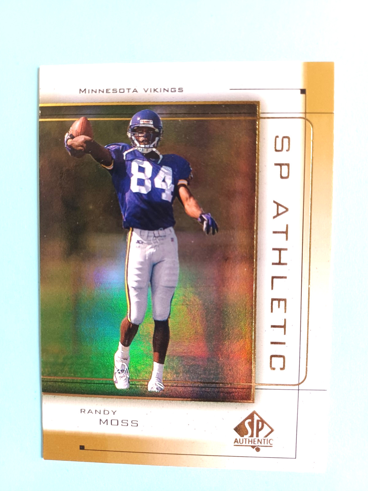 1999 SP AUTHENTIC RANDY MOSS #A1 SP ATHLETIC INSERT MINNESOTA VIKINGS
