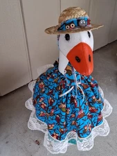 Owls 🦉 On Blue 24"-27" Cement Goose Clothes Outfit