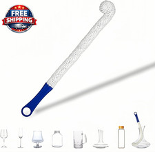 Long Bottle Brush Cleaner for Decanter and Water Bottle, 16 Inch Flexible Foam C