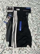 New Adidas Youth 2-Pack Shorts Size L 14/16 Black Athletic Soccer Black/Gray