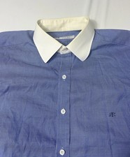 Turnbull  Asser Dress Shirt Blue French Cuff England Men's 16.