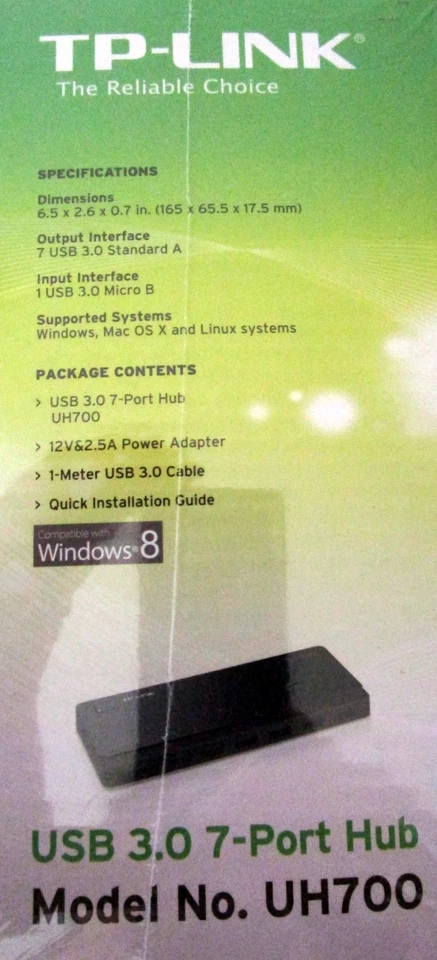TP-LINK USB 3.0 7-PORT HUB~MODEL UH700~NEW/FACTORY SEALED BX - Image 4 of 4