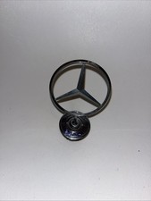 Mercedes Hood Ornament Star Emblem Chrome Oem Genuine Metal
