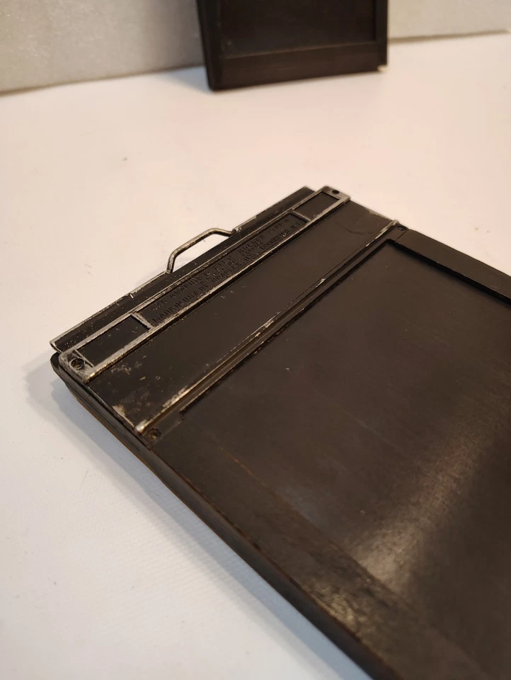 Lot of 2 Graflex Riteway #1284 Plastic & Wood Film Holder for 4x5 Cut Sheet Film - Image 2 of 4
