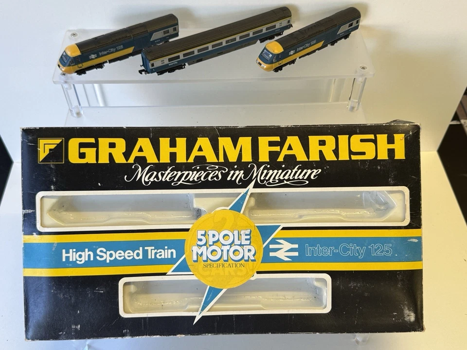 Graham Farish 8125 N Gauge BR Blue Intercity 125 HST Class 43 Spares/Repairs - Image 1 of 4