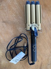 Luxe Willow Black 3 Barrel Adjustable Heat Hair Curling Iron Model LW-1086