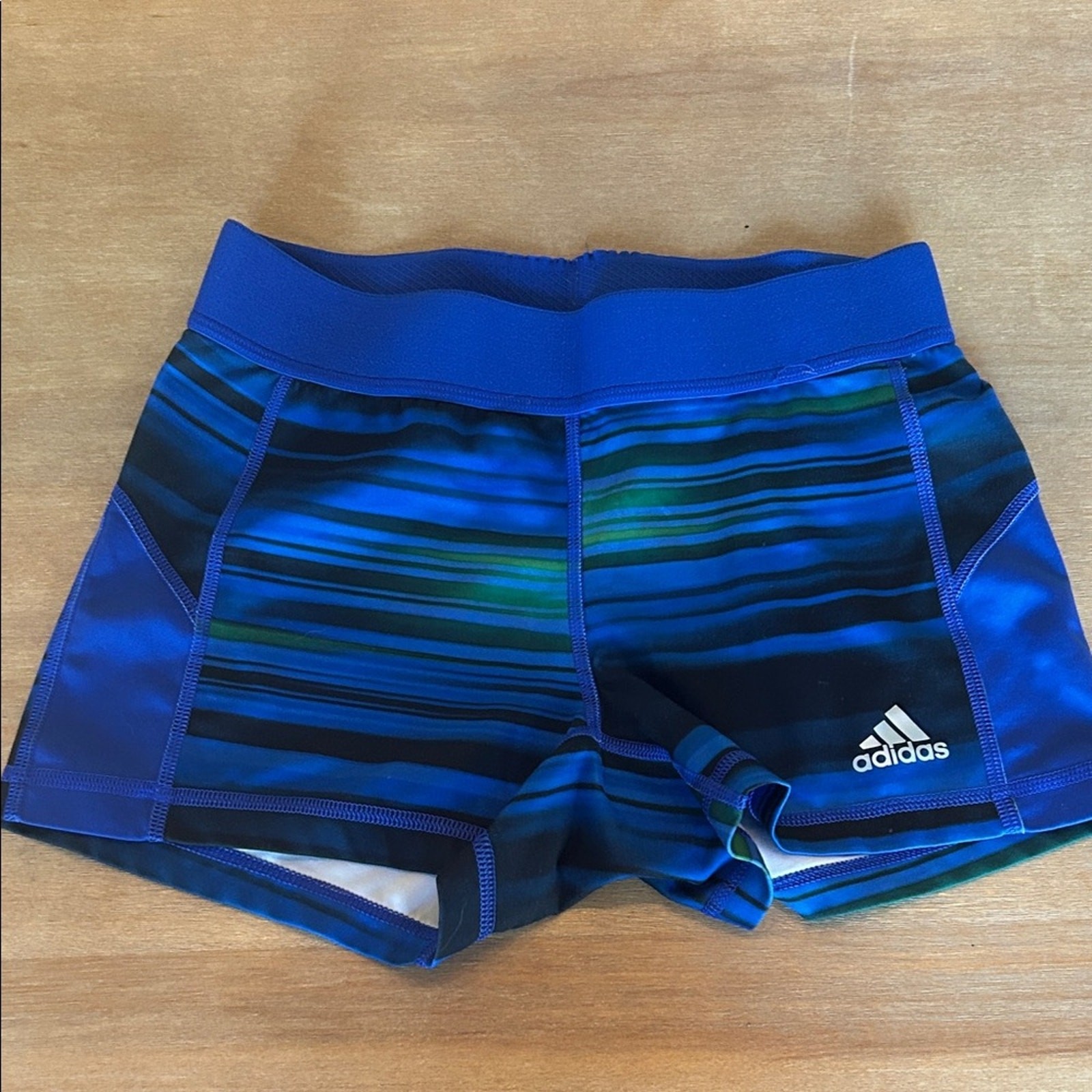 Adidas Multicolor Striped Performance Compression… - image 1