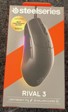 SteelSeries Rival 3 Gen 2 Wired Optical Gaming Mouse RGB Black - New , D2