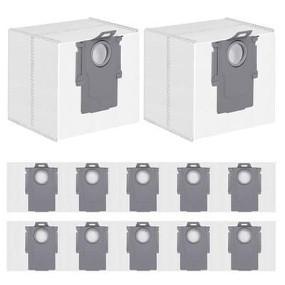 12 Pack Dust Bags for Roborock Q7 M5+/L5+, Q10 Q10/Q5/Q7/Q8 Series Bags 12 Pack