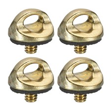 4 Pcs 1/4 Inch Thread Aluminum Alloy Camera Neck Strap Screw Holder, Gold